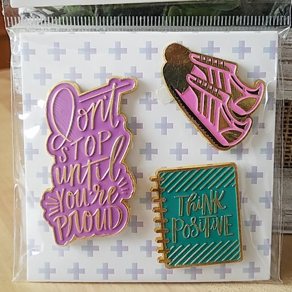 NEW! Happy Planner Girl Enamel Pins Healthy Hero